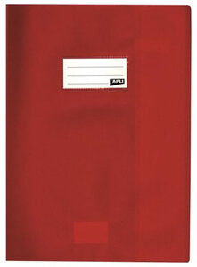 Lot De 10 X Protege Cahier Pvc 19/100 21X29 7 Rouge