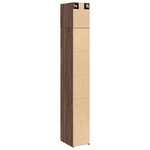 vidaXL Armoire de rangement mince chêne marron 30x42 5x225 cm