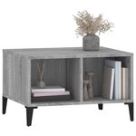 vidaXL Table basse Sonoma gris 60x50x36 5 cm Bois d'ingénierie