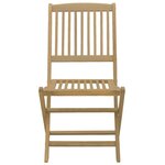 vidaXL Ensemble à manger de jardin 5 Pièces Bois d'acacia solide