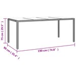 vidaXL Ensemble à manger de jardin et coussins 9 Pièces beige Poly rotin