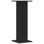 vidaXL Supports pour plantes 2 Pièces noir 30x30x80 cm bois d'ingénierie