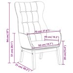 vidaXL Chaise de relaxation Noir Tissu