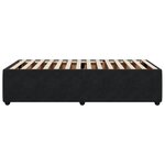vidaXL Cadre de lit Noir 90x200 cm Velours
