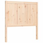 vidaXL Cadre de lit et tête de lit 100x200 cm bois massif