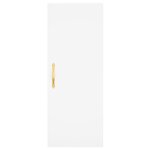 vidaXL Buffet haut Blanc 34 5x34x180 cm Bois d'ingénierie