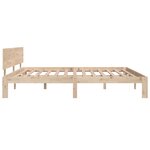 vidaXL Cadre de lit bois massif 180x200 cm super king