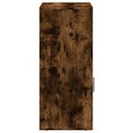 vidaXL Armoire de rangement chêne fumé 56 5x39x90 cm bois d'ingénierie