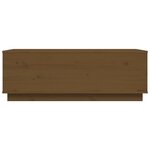 vidaXL Table basse Marron miel 100x50x35 cm Bois massif de pin