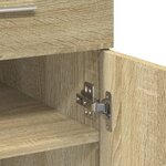vidaXL Buffet chêne sonoma 80x42 5x93 cm bois d'ingénierie