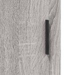 vidaXL Buffet haut Sonoma gris 69 5x34x180 cm Bois d'ingénierie