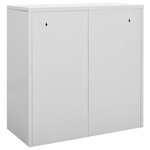 vidaXL Armoires à casiers 5 Pièces Gris clair 90x45x92 5 cm Acier
