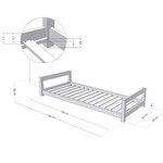 Lit enfant KIDDY 90 x 160 vert sauge