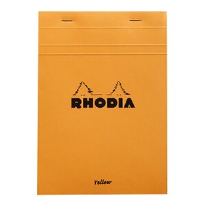Bloc-Notes Agrafé N°16 Orange - A5 14,8x21 - Petits Carreaux - 80 Feuilles Détachables