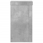 vidaXL Supports pour plantes 2 Pièces gris béton bois d'ingénierie