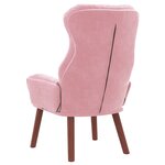 vidaXL Chaise relaxante en velours rose
