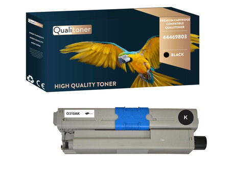 Qualitoner x1 toner 44469803 noir compatible pour oki