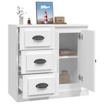 vidaXL Buffet blanc 70x35 5x67 5 cm bois d'ingénierie