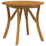 vidaXL Table de jardin Ø 85 cm Bois d'acacia solide