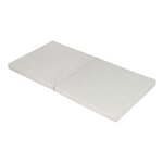 Matelas bébé pliant 60 x 120 x 4 cm  2 parties  couchage d'appoint  déhoussable