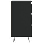 vidaXL Buffet noir 40x35x70 cm bois d’ingénierie
