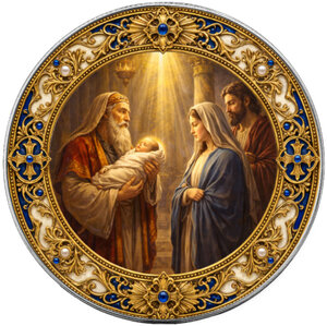 Monnaie PROPHECY OF SIMEON Seven Sorrows of Mary 1 Oz Argent 1$ USA 2026 (PRÉCOMMANDE)