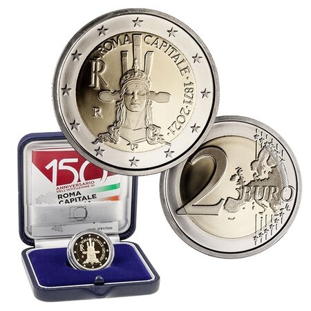 Pièce de monnaie 2 euro commémorative Italie 2021 BE – Rome