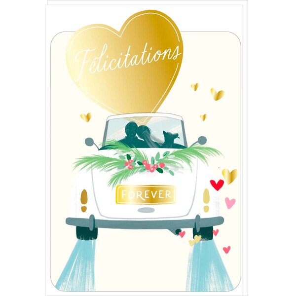 Carte de Vœux Thème Amour Party Time - Plusieurs Styles - Félicitations - Draeger