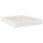 vidaXL Cadre de lit blanc 180x200 cm bois d'ingénierie