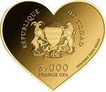 Pièce de monnaie en Or 3000 Francs g 0.031 (1/1000 oz) Millésime 2023 Gold Gift TI AMO