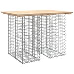 vidaXL Banc de jardin design de gabion 100x70x72 cm bois massif de pin
