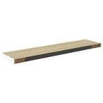 vidaXL Étagères flottantes 4 Pièces Chêne et blanc 90x23 5x3 8 cm MDF