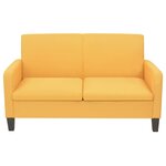 vidaXL Canapé à 2 places 244721 cm jaune