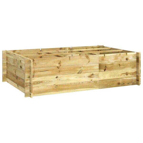 vidaXL Lit surélevé 150x100x40 cm bois imprégné