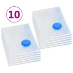 vidaXL Sacs de voyage sous vide Sacs de vêtements 120x70 cm 10 Pièces