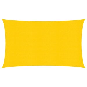 vidaXL Voile d'ombrage 160 g/m² rectangulaire jaune 4x7 m PEHD