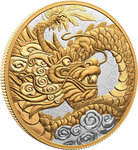 Pièce de monnaie en argent 50 dollars g 157.6 millésime 2023 heavenly dragon
