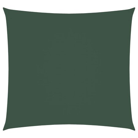 vidaXL Voile de parasol tissu oxford carré 2 5x2 5 m vert foncé