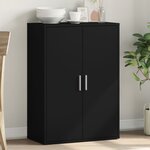 vidaXL Buffet noir 60x31x84 cm bois d'ingénierie