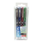 Etui Lot de 4 Stylo Roller VBall VB 5 Pte Fine Assorti PILOT