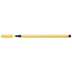 Stylo feutre pen 68  jaune clair x 10 stabilo