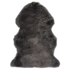 vidaXL Tapis en peau de mouton 60 x 90 cm Gris clair