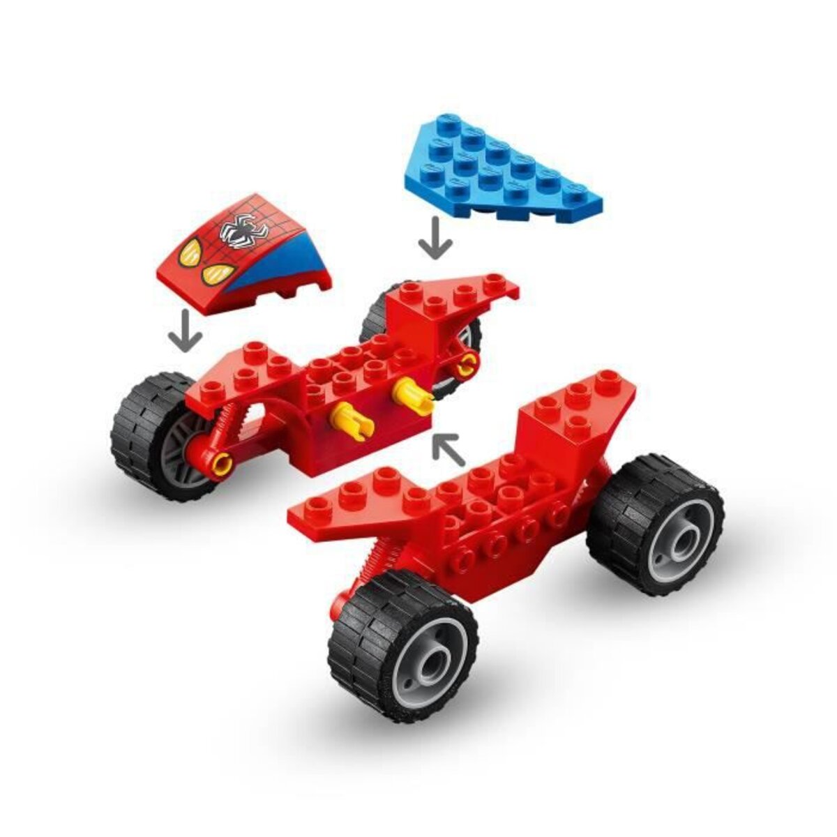 Lego marvel 76172 le combat de spider-man et sandman jeu super héros avec  voiture de course pour garçon ou fille 4 ans et plus - La Poste