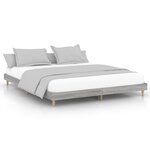 vidaXL Cadre de lit sonoma gris 120x200 cm bois d'ingénierie