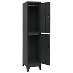 vidaXL Armoire à casiers Anthracite 38x45x180 cm Acier