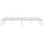 vidaXL Cadre de lit métal blanc 120x190 cm