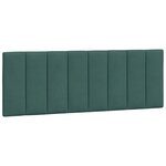 vidaXL Cadre de lit avec lumières LED vert foncé 140x200 cm velours