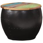 vidaXL Table basse 53x43 cm Bois de récupération massif