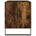 vidaXL Armoire à disques chêne fumé 74 5x38x48 cm bois d'ingénierie