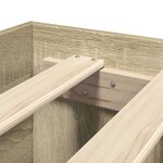 vidaXL Cadre de lit sans matelas chêne sonoma 150x200 cm
